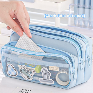 Dung tích lớn Kawaii Hộp Đựng Bút Chì Túi Lật Hộp Đơn Giản Cho Studnets Trở Lại Trường Đồ Dùng Văn Phòng Phẩm