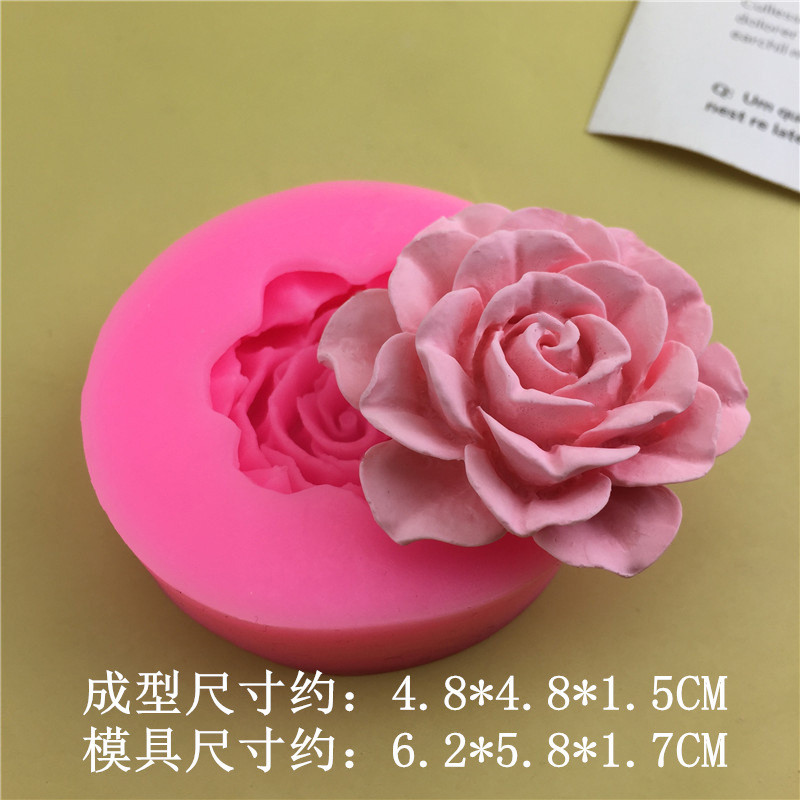 3D Hoa Hồng khuôn silicon socola fondant trang trí bánh thơm thạch cao DIY nướng bánh
