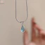 Vòng cổ mặt dây chuyền thả nước không đều tính khí cổ điển dành cho nữ Cô gái Retro Vòng cổ thanh lịch Cưới đính hôn Trang sức Quà tặng mới