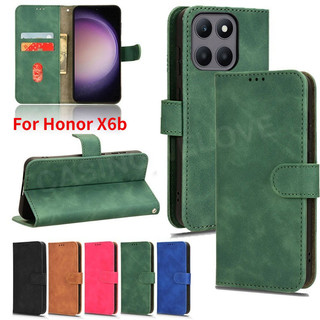 Filp Case Cho Honor X6b B X6A X6a x6c X6C X8c X7c X7d 200 Smart 5G 4G 2025 Bao Da Lật Điện Thoại Đứng Đựng Thẻ Ví Đựng Vỏ Chống Sốc Ốp Lưng