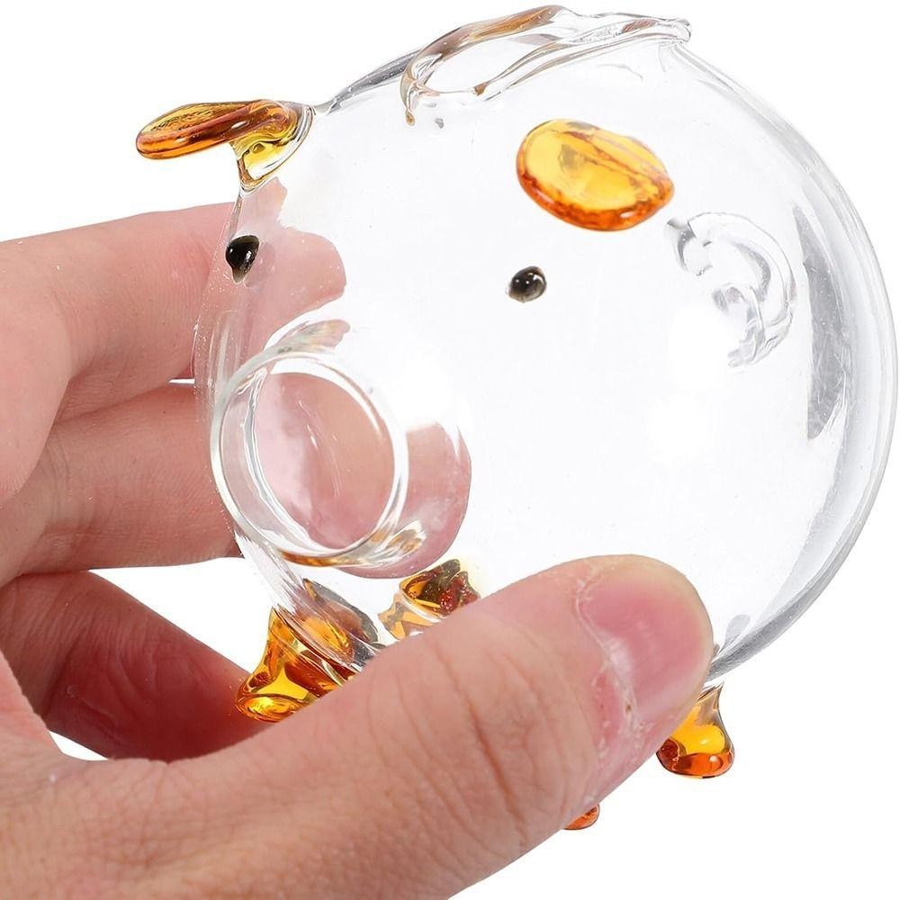 FUHUIOT Piggy Money Bank, Hộp tiết kiệm tiền xu nhẹ hoạt hình, Hộp đựng đậu vàng có thể nhìn thấy đa năng thủ công dễ thương Trang trí nội thất
