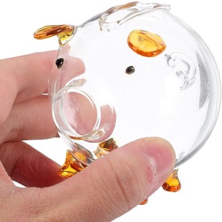 Hộp tiết kiệm tiền xu JARREDIWWO, Ngân hàng tiền heo đất nhẹ đa năng, Bình đựng tiền thủy tinh hoạt hình có thể nhìn thấy thủ công trong suốt Trẻ em
