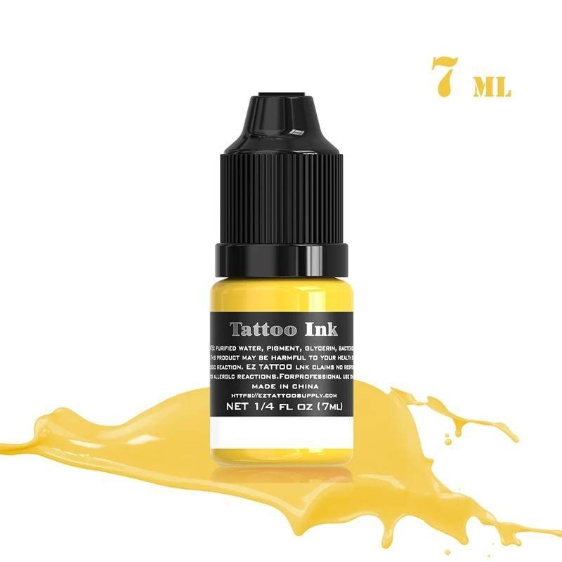 Ez Tattoo INK 25 Màu 7ml / Chai Mực Xăm Sắc Tố Bộ Trang Điểm 3D Làm Đẹp Da Cơ Thể Nghệ Thuật