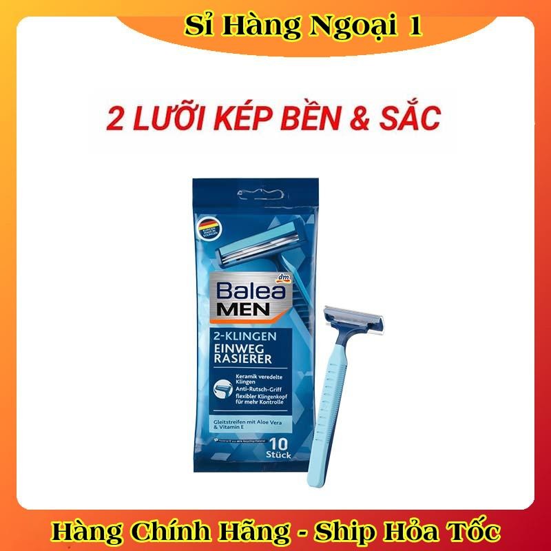 DAO CẠO RÂU BALEA MEN CỦA ĐỨC - Túi 10 chiếc