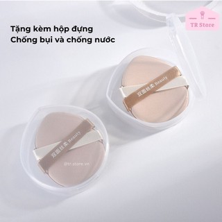 Mút cushion giọt nước Malian gấu nâu kèm hộp đựng