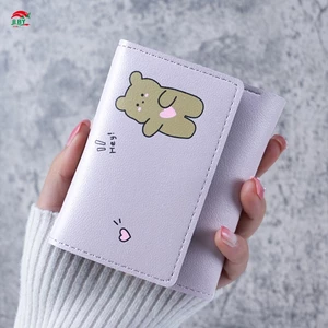 Ví nữ ngắn ba lần Ví thiết kế nhỏ gọn và nhẹ