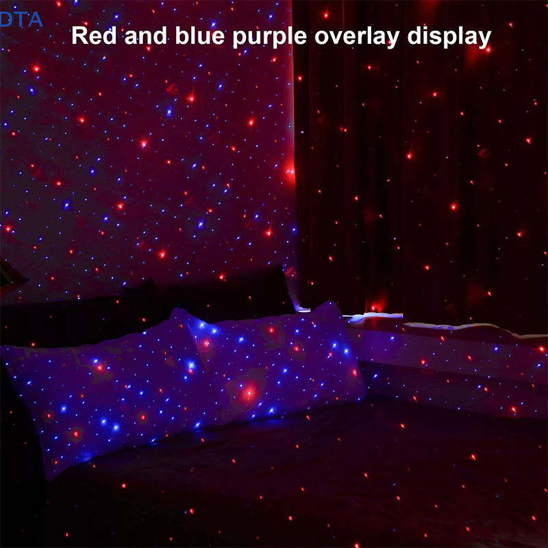 Dta Đèn LED lãng mạn bầu trời đầy sao Đèn ngủ 5V chạy bằng USB Galaxy Star Projector Lamp PO