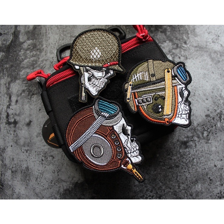 Patch vải velcro chiến binh dán ba lô, nón , quần áo , túi xách _retro