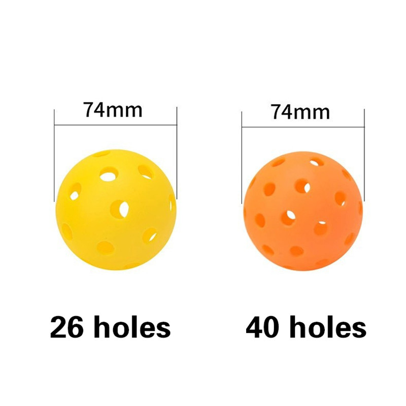 TMOY Pickleball Tiêm đúc đàn hồi 40 lỗ - TPE Độ đàn hồi Thể thao ngoài trời Trải nghiệm chơi TCM