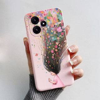 Dành Cho Xiaomi Redmi 12 5G Ốp Lưng Mềm Thiết Kế Mới 2024 Mờ Thời Trang Bướm Phi Hành Gia In Hình Chống Sốc Mỏng Ốp Lưng