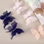 DUSKGLOW 20 Chiếc Bướm Voan, 5CM Vải Organza Bướm Táo, Handmade Mờ Dreamy Gradient Màu DIY May Thủ Công Trang Trí Vật Liệu Thiết Kế May Mặc