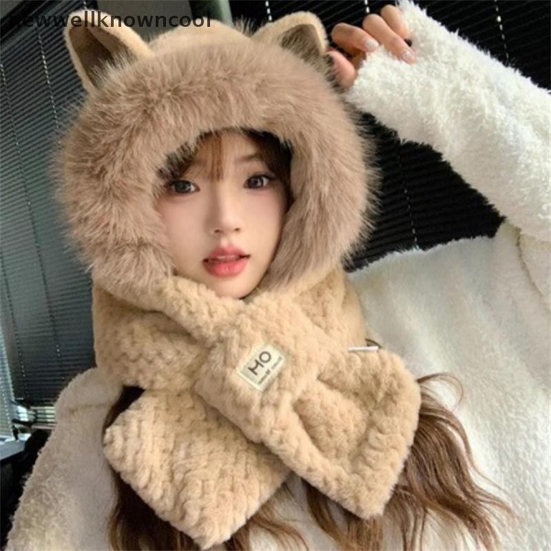 Mũ nón tai MÈO kèm khăn quàng cổ siêu ấm nhiều màu xinh (Tuyển   )
