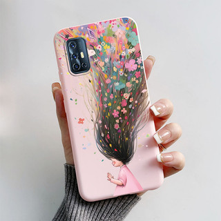 Dành Cho Vivo V17 1919 V19Neo Ốp Lưng Thiết Kế Mới Người Không Gian Sơn Mờ Mềm TPU Silicon Ốp Lưng Điện Thoại Vivo V19 Neo V 17 Cover 6.44 ''