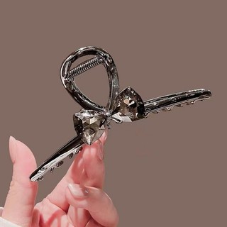Mauropoli [Sẵn Sàng] Kẹp Tóc Giả Pha Lê Nơ Cảm Giác Cao Cấp Kẹp Tóc Lớn Tập Tóc Kẹp Đa Hình Kẹp Đầu Mặt Sau Kẹp Tóc Kẹp Tóc