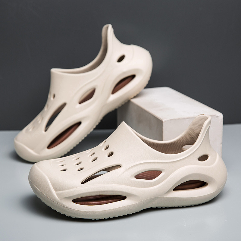 Dép EVA Nam Mùa Hè Chống Thấm Nước, Slip-on, Mềm, Thời Trang, Đi Biển