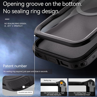 ốp lưng 16promax chống nước IP68 cho iPhone 16 Pro Max 16 Plus Bảo vệ toàn diện Vỏ điện thoại lặn dưới nước
