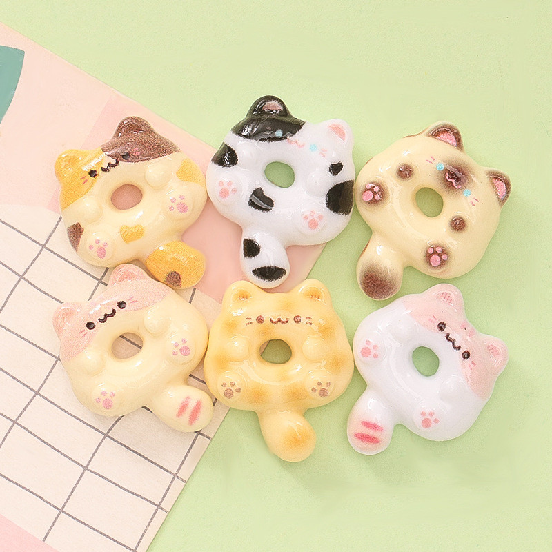 10 chiếc Bánh rán mèo dễ thương Bùa nhựa cho DIY (2-149) | Shopee Việt Nam