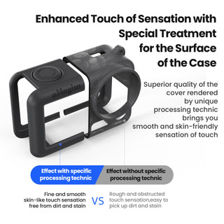 Dành Cho DJI Omso Action 5 Pro Silicone Vỏ Bảo Vệ Camera Thể Thao Phụ Kiện Bảo Vệ