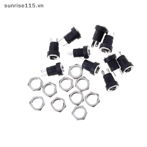 Srvn 10 Cái -022B Ổ Cắm Jack Cắm Nữ Bảng Điều Khiển Gắn Kết Nối 5.5 * 2.1mm.
