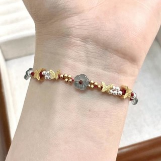 Getrich & fortune Năm Mới Của Đêm Năm Mới Của Rắn Hạt Bướm Trung Quốc Dây Đỏ Hoa Tay Dệt Vòng Tay Bé Gái Niche Tay Dây Tết Nguyên Đán Ngày Giáng Sinh