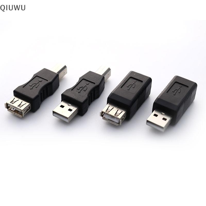 Đầu nối chuyển đổi máy quét máy in QIUWU USB 2.0 loại A từ cái sang loại B.