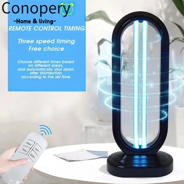 Đèn diệt khuẩn CONOPERY, Đèn khử trùng UV thủy tinh thạch anh lớn, phích cắm EU / Vương quốc Anh Đèn thạch anh khử trùng văn phòng tại nhà