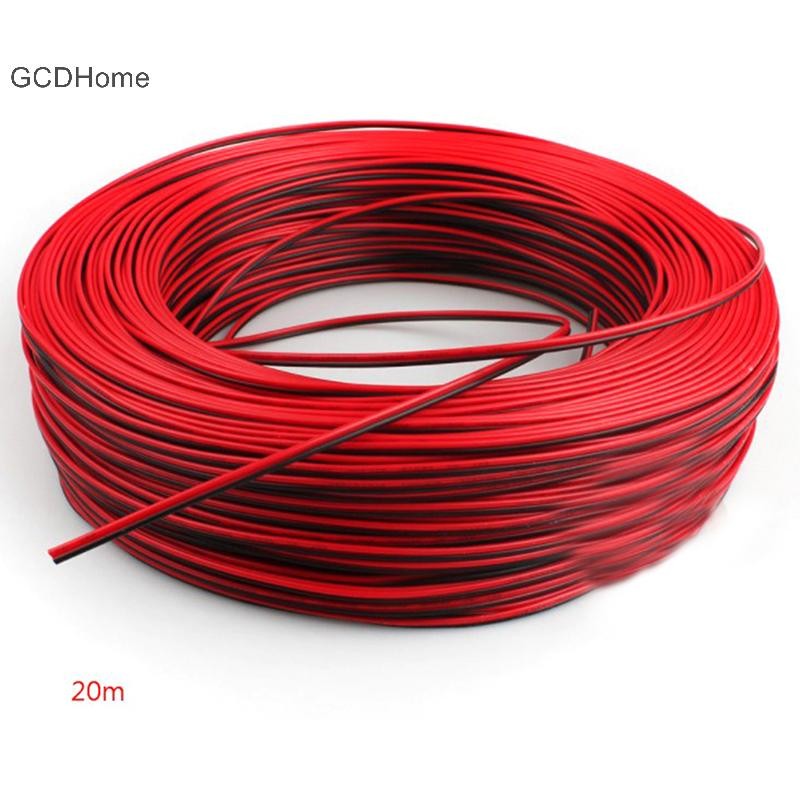 Cáp LED GCDHome 10m 2 Pin Cáp 22AWG Dây LED 2 Đỏ Đen Nóng Dây Điện
