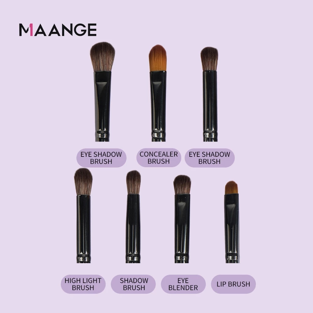 Bộ 7 cọ trang điểm phấn mắt MAANGE dành cho người mới bắt đầu 51291