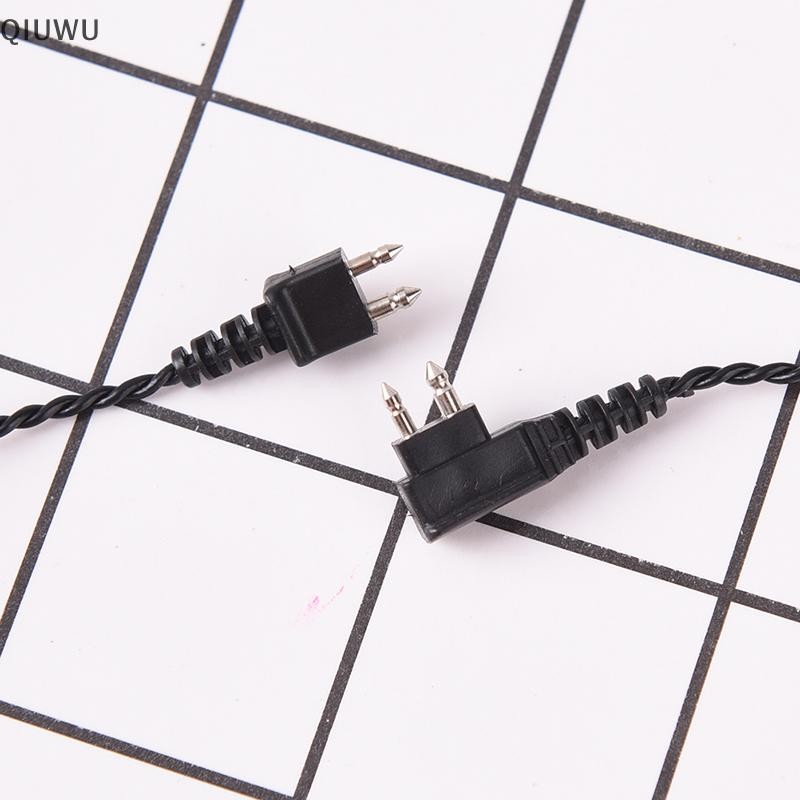 Qiuwu 1 cáp 2 chân tiêu chuẩn cho máy trợ thính cơ thể dây thu trợ thính.