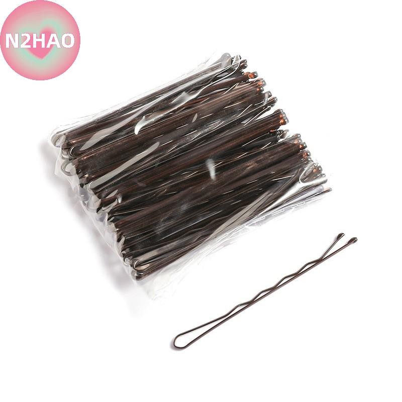 N2hao 50 Chiếc 5cm Kẹp Tóc Nữ Kẹp Tóc Xoăn Sóng Cầm Kiểu Tóc Kẹp Tóc Nữ Bobby Chân Tạo Kiểu Phụ Kiện Tóc n