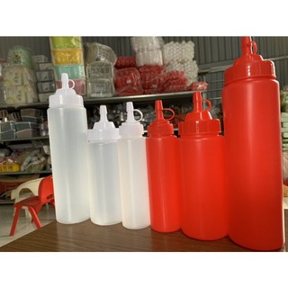 Lọ tương ớt Việt Nhật chai nhựa dẻo đựng sốt 300ml 500ml cao cấp ms: 2923/ 2925
