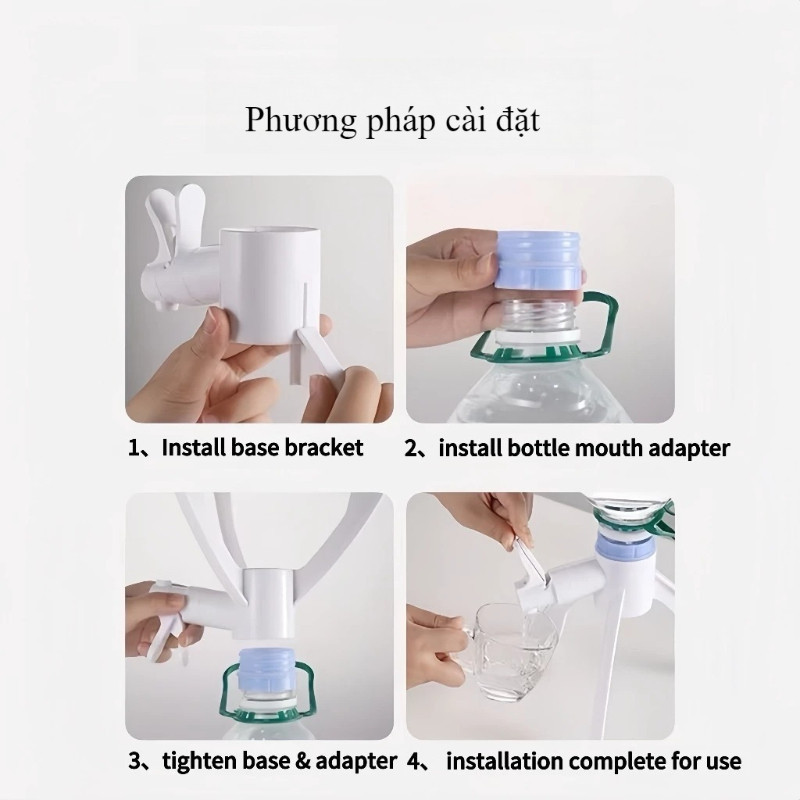 Vòi Chai Nước Đa Năng ,Giá đỡ máy phân phối nước, Tiện Ích Gia Đình,  Chất Liệu An Toàn, Dễ Lắp Đặt