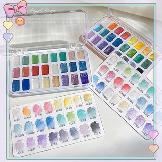[beautifulhome] 24 Màu Sắc Sắc Tố Móng Tay Chắc Chắn Aurora Pearl Nail Art Bảng Màu Nước Vẽ Kim Loại Chrome Chameleon Nail SetGradie [beauty]