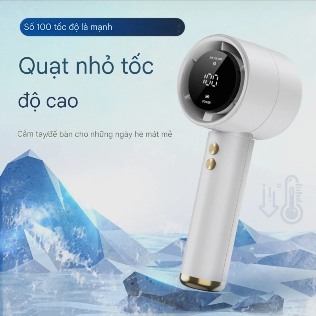 CẦM TAY MINI KHÔNG CÁNH QUẠT, TÍCH ĐIỆN CẦM TAY MẪU MỚI 2025 N68 | BigBuy360 - bigbuy360.vn