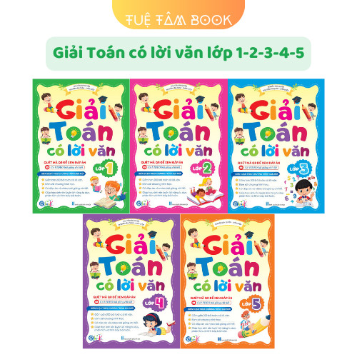 Sách - Giải Toán có lời văn lớp 1 2 3 4 5