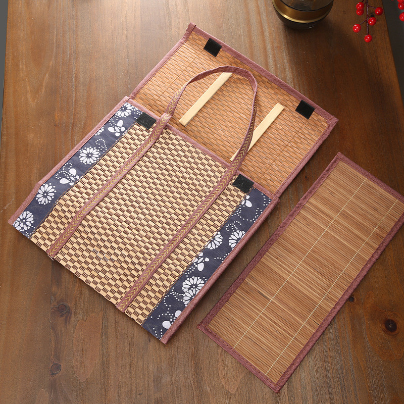 Giỏ Mây Tre Đan Thủ Công - Phong Cách Vintage, Dung Tích Lớn, Lý Tưởng Cho Du Lịch, Picnic