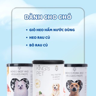 Pate Chó Mèo KING'S PET 380g Dành Cho Mọi Lứa Tuổi, Dinh Dưỡng Tối Ưu Với Các Nguyên Liệu Tự Nhiên