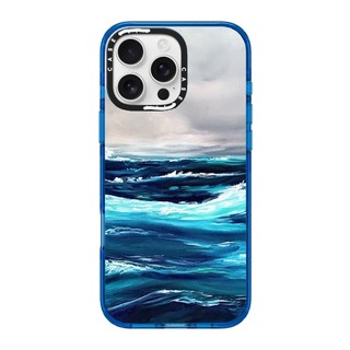 CASECASE X Tide Case Sky Blue Color Clear Hard Từ Hút Tác Động Dành Cho Apple IPhone 12 13 14 15 16 Pro Max Plus Có Hộp