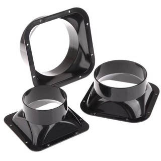 Đầu nối mặt bích tường ITRUMPET, Khớp nối ống thông gió ABS 100-300MM, Kết nối quạt Ống thông gió chung ống khí màu đen