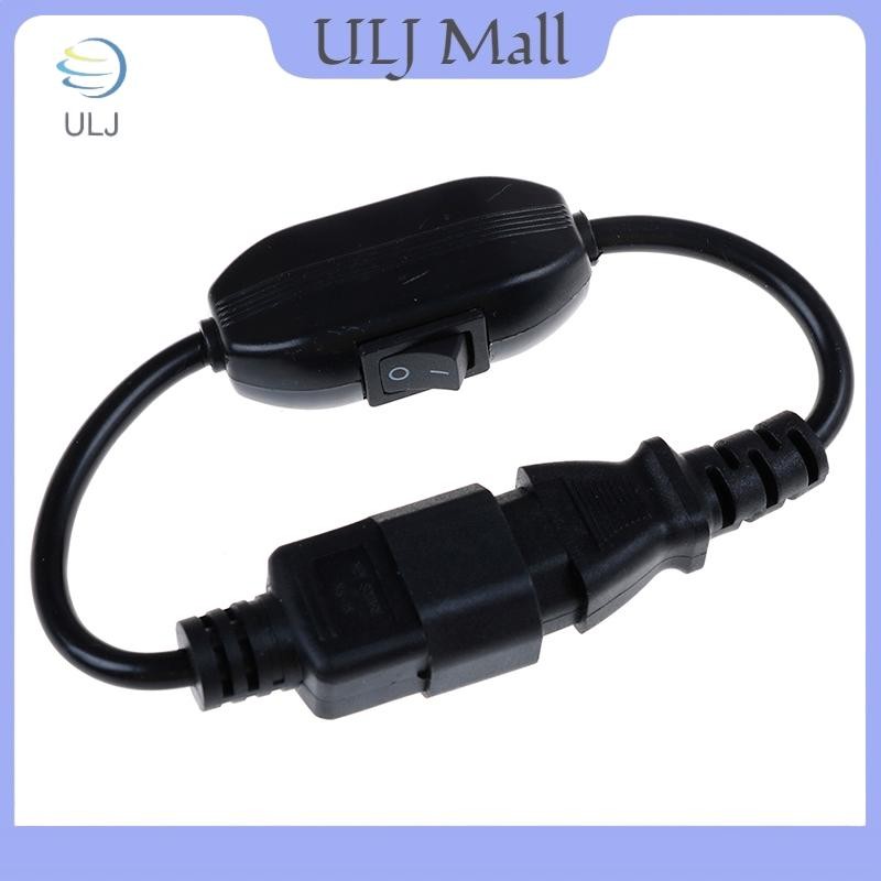Cáp dây nguồn UPS ULJ 1Pc PDU, IEC 320 C14 đến C13 có bật / tắt 30cm.