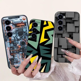 Dành Cho Itel City 100 / Itel C671L Ốp lưng Mềm Mờ Silicon Ốp Lưng Hoạt Hình Mèo Phong Cảnh Thẩm Mỹ Họa Tiết Coque Trường Hợp