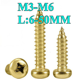 ((LXY) Vít Đồng Vít răng thưa Vít bắn gỗ pake đầu tròn ,Vít gỗ M3 / M3.5 / M4 / M5 / M6 * L6-50MM (RM-VN-1)