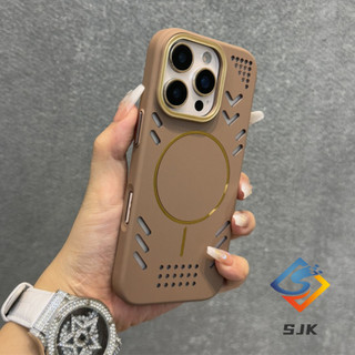 Ốp Làm Mát Từ Tính Cho iPhone 16 Pro Max 15 14 13 12 Pro Max 14 / 15 / 16Plus 16e Vỏ Cứng Acrylic Chống Sốc Tản Nhiệt Chống Vân Tay Vỏ Bảo Vệ