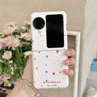 Ốp điện thoại gấp cho Oppo Find N3 Flip Boyang Design Wave Point Crying Child Giá đỡ từ tính Vòng tay vỏ điện thoại tpu cứng