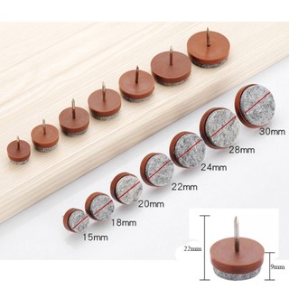 15mm / 18mm / 20mm / 22mm / 24mm / 28mm / 30mm Nội Thất Tấm Lót Nỉ Móng Tay Ghế Tròn Bàn Bảo Vệ Chân Trượt Miếng Lót Trượt Trượt
