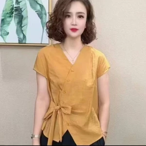 Áo thun nữ tay ngắn dáng ôm thời trang mới mùa hè 2025