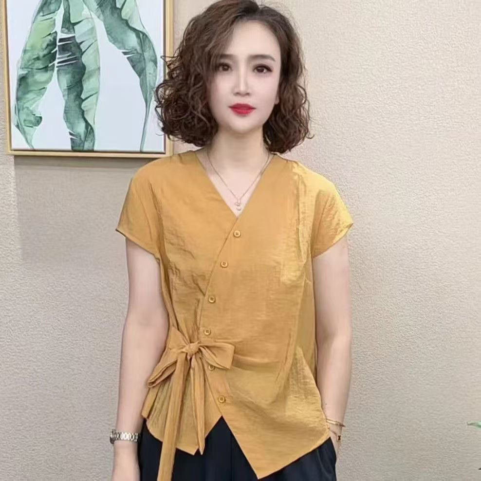 Áo thun nữ tay ngắn dáng ôm thời trang mới mùa hè 2025