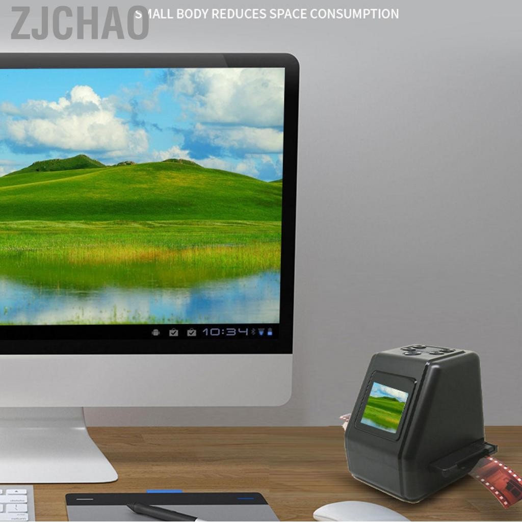 Zjchao Trượt máy quét âm với màn hình lớn 2.0 LCD Chuyển đổi màu b w Các tiêu cực Slide 135mm 126 110 Phim Super 8 đến 12MP JPEGS và Digitizer
