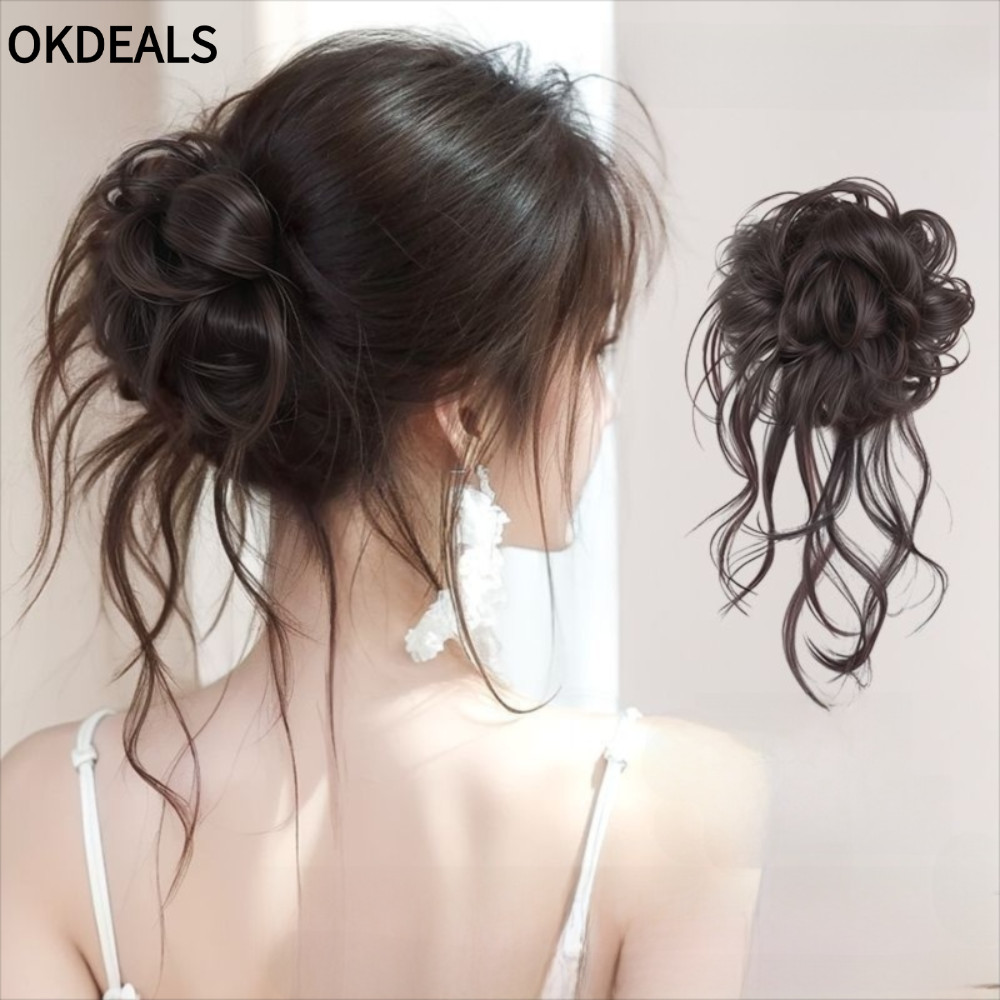 OKDEALS - Búi Tóc Giả Từ Tổng Hợp, Kẹp Móng Vuốt, Phù Hợp Thời Trang Tự Nhiên
