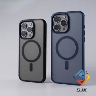 Ốp điện thoại chống sốc từ tính chống vân tay mờ cho iPhone 17 Pro Max 16 15 14 13 12 11 Pro Max 14 / 15 / 16 Plus Vỏ bảo vệ mỏng có nam châm mạnh